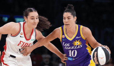 Kelsey Plum of the Los Angeles Sparks WNBA