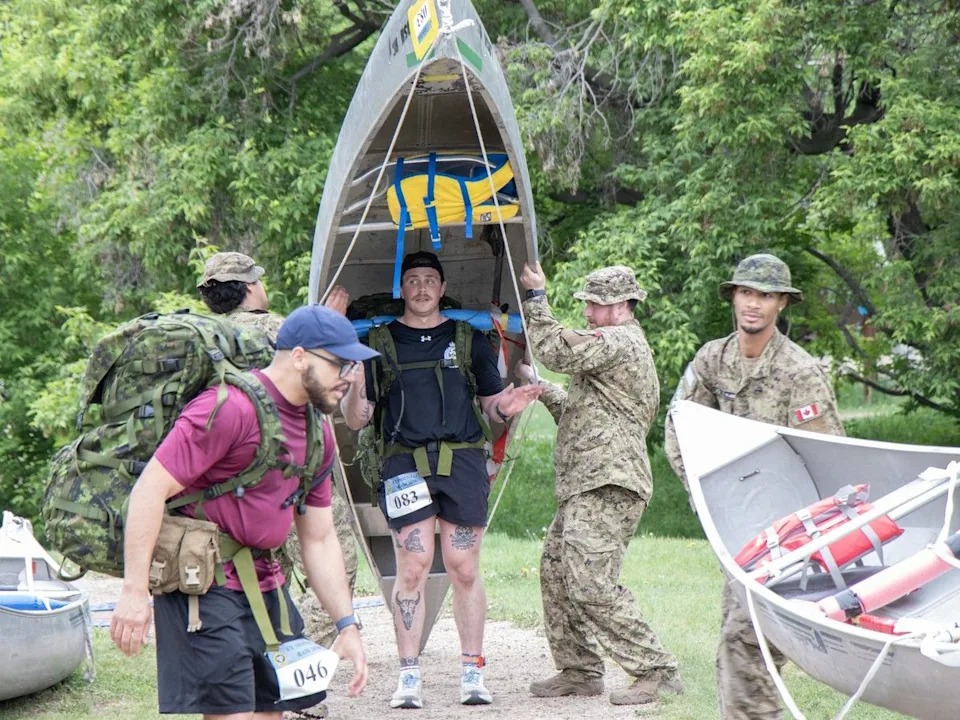 The Canadian Armed Forces hosted Exercise MOUNTAIN RAM 2026, an endurance competition in the Edmonton River Valley. The canoe transition was in Dawson Park. The event involved members of 1 Canadian Mechanized Brigade Group, alongside Regular and Reserve units from across Western Canada. Participants completed a 29 km rucksack march, a 3.2 km canoe portage, an 11.2 km canoe paddle, and a 4.8 km rucksack run on Thursday, June 4, 2026.