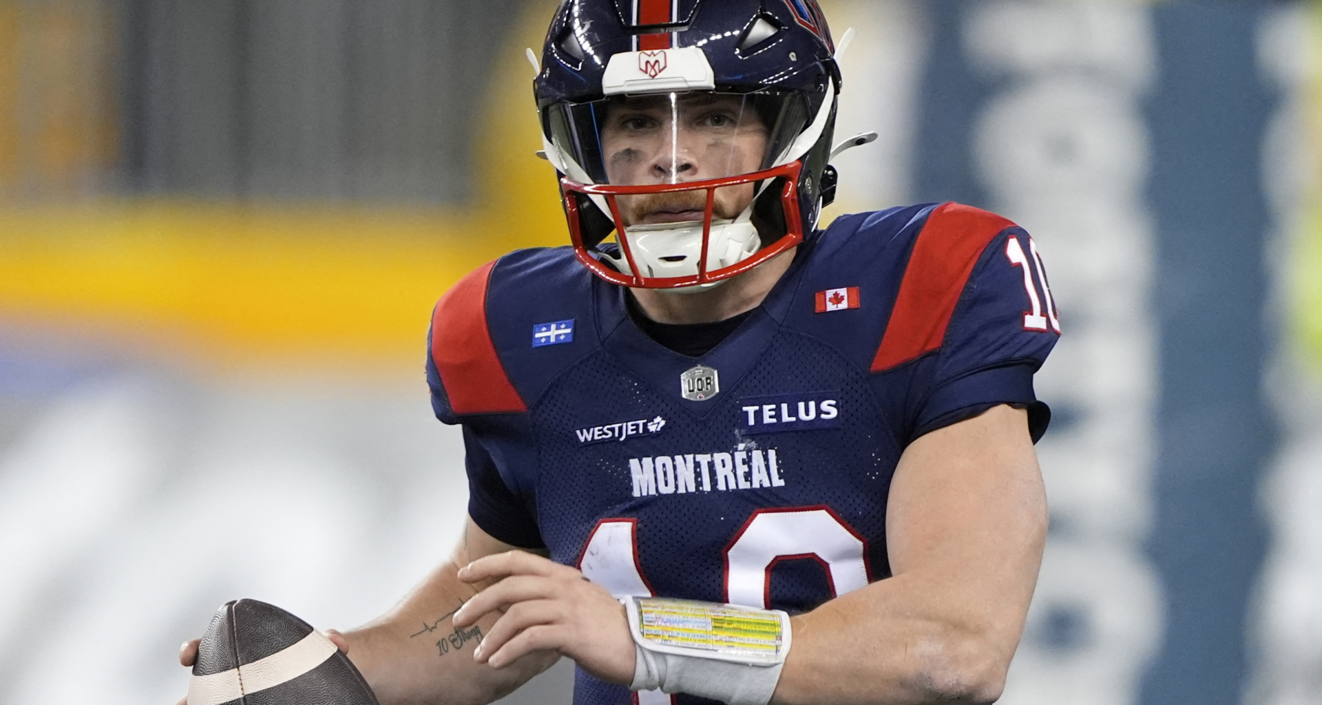 Davis Alexander of the Montreal Alouettes CFL