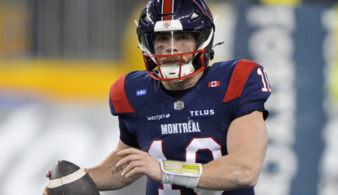 Davis Alexander of the Montreal Alouettes CFL