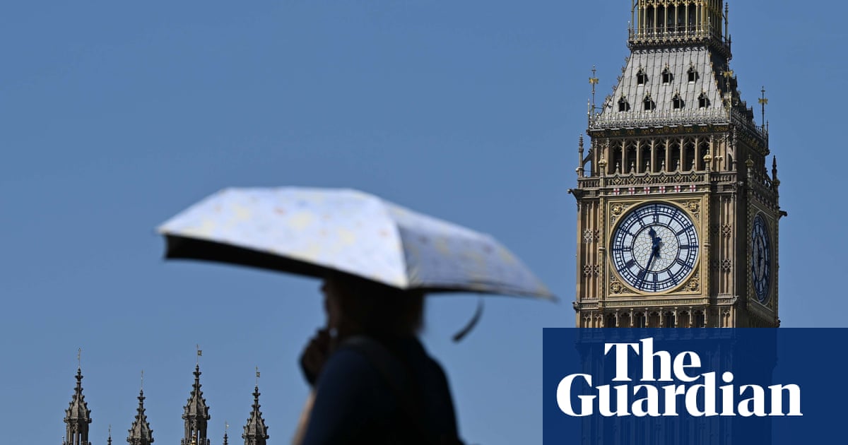 Searing UK heat leaves schools, hospitals and transport networks struggling to cope | UK weather