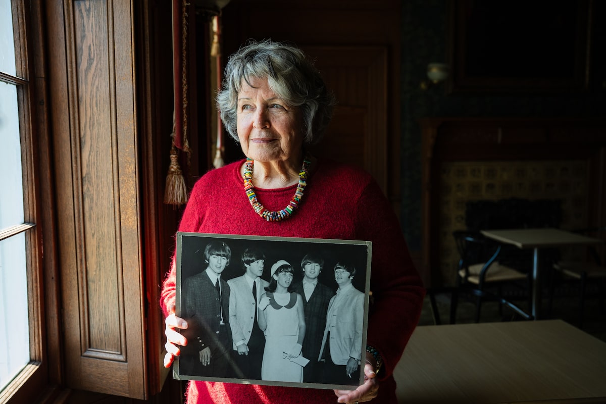 She started a Beatles fan club. Then Beatlemania arrived