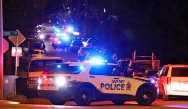 Surrey Police Service responded to a late night multiple shots fired incident in South Newton on May 31. (1st Due Media/Contributed to Peace Arch News)