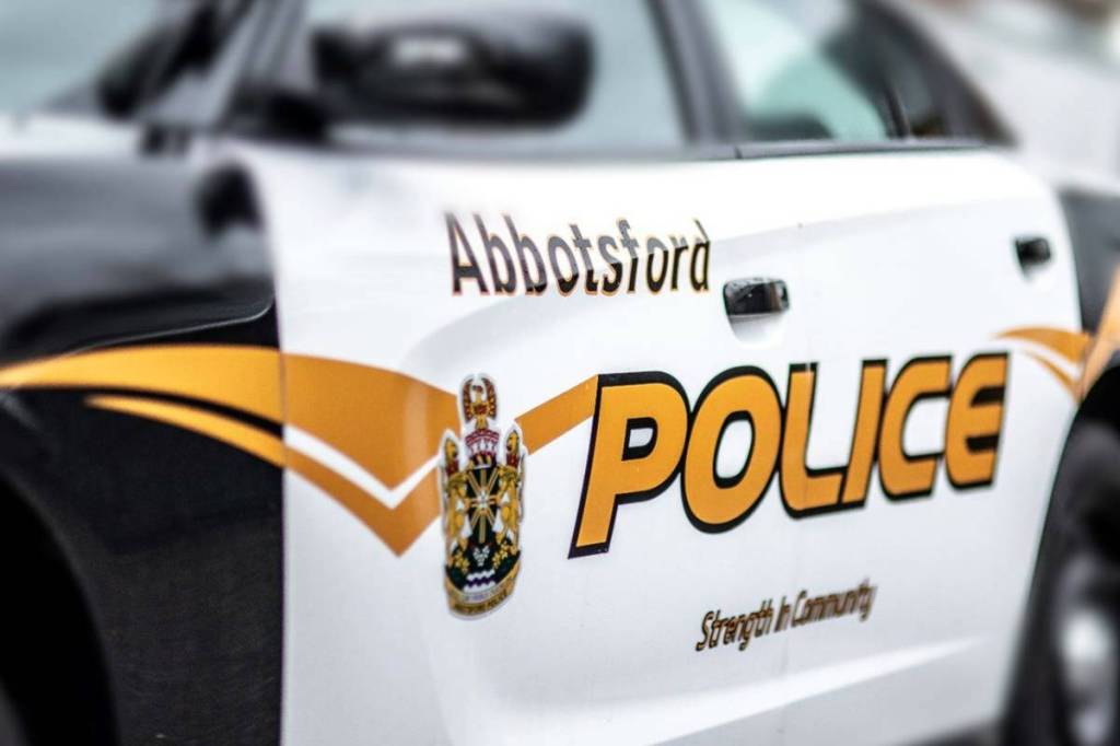 A crash on Highway 11 in Abbotsford on Monday (June 1) shortly after midnight left three people with injuries, including one person with life-threatening injuries. (Photo by Dale Klippenstein)