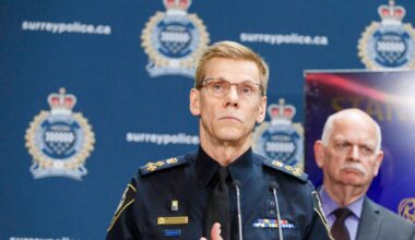 Two Surrey councillors and mayoral candidates are blasting Surrey Mayor Brenda Locke after other media reported the ouster of Surrey Police Service Chief Const. Norm Lipinski. (Anna Burns photo)