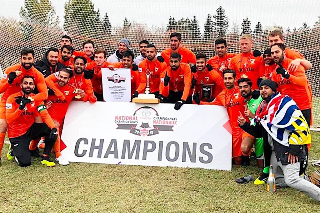 BC Tigers Hurricanes men&rsquo;s soccer team of 2018 was inducted into Surrey Sports Hall of Fame on June 2, 2026. (Contributed to Surrey Now-Leader)