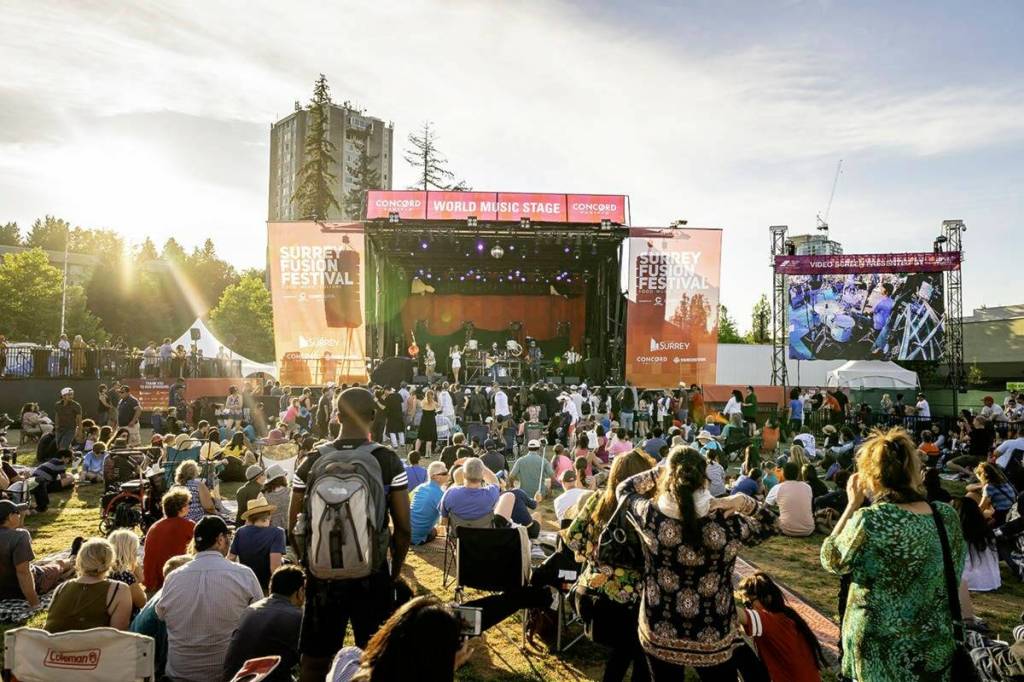 The stage at Surrey Fusion Festival, held annually at Holland Park in mid-July. (File photo: City of Surrey)