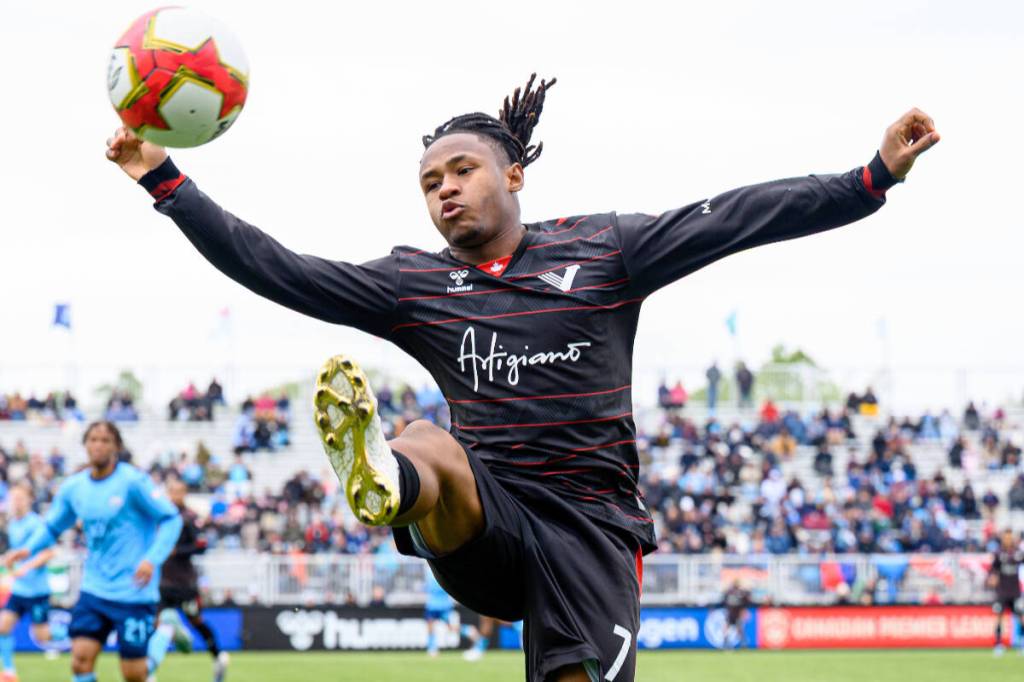In a Canadian Premier League game last weekend in Halifax, Vancouver FC fell to the Wanderers 1-0. (Trevor MacMillan, Wanderers FC/Special to Langley Advance Times)
