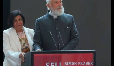 Arran and Ratana Stephens have donated $40 million to the new SFU Stephens Family School of Medicine in downtown Surrey. (Screen shot)