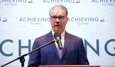 Mayor George Harvie addresses supporters during a &ldquo;North Delta-focused&rdquo; campaign event at Taj Park Convention Centre in Surrey on Sunday, June 7. (James Smith/North Delta Reporter photo)
