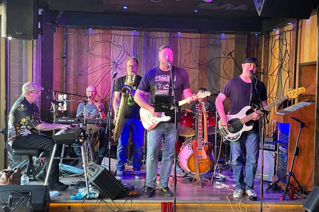 Shakamoraine performing at The Beer Shack on Sunday, June 7. The popular White Rock nightspot is now starting up a series of singer-songwriter nights on Wednesdays, adding to its live music lineup. (Steve Makuch/Contributed to Peace Arch News)