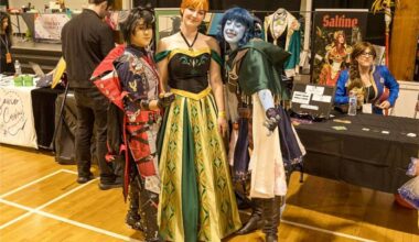 Cosplayers pose for the camera during Collector Con 2024 held in Shannon Hall. This year&rsquo;s event returns June 12-13 on the Cloverdale Fairgrounds. (Photo: Jason Sveinson/Cloverdale Reporter)