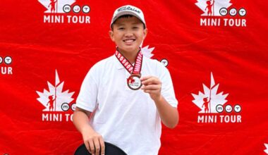 Kaiwen Jiang, 12, shot 75 on a par 70 to finish third in the boys 11-12 division. (MJT/Special to The News)