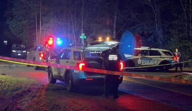 The three men arrested after an extortion-related shots-fired incident and small fire in a Crescent Park-area neighbourhood in South Surrey Feb. 1 all pleaded guilty Tuesday (June 9) in Surrey Provincial Court. (1st Due Media/Contributed to Peace Arch News)