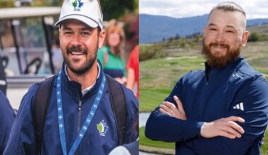 Vernon&rsquo;s Connor Kozak of the Okanagan Golf Club in Kelowna (left) and Kyle McMurphy from Predator Ridge Resort finished top-30 and in the money at the PGA of BC Play Golf BC Assistants&rsquo; Championship at The Dunes in Kamloops June 8-9. (BC Golf/Predator Ridge photos)