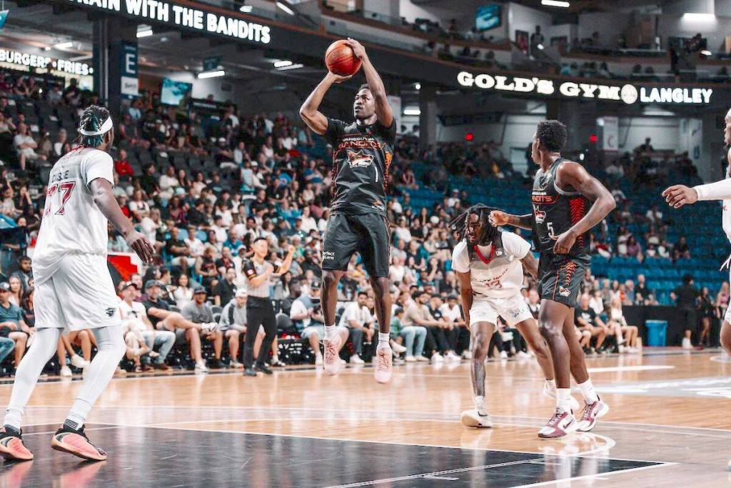 Vancouver Bandits avenged an earlier loss with a 104-95 victory over the Ottawa BlackJacks Saturday night on Envision Financial Court at Langley Events Centre. (Special to Langley Advance Times)