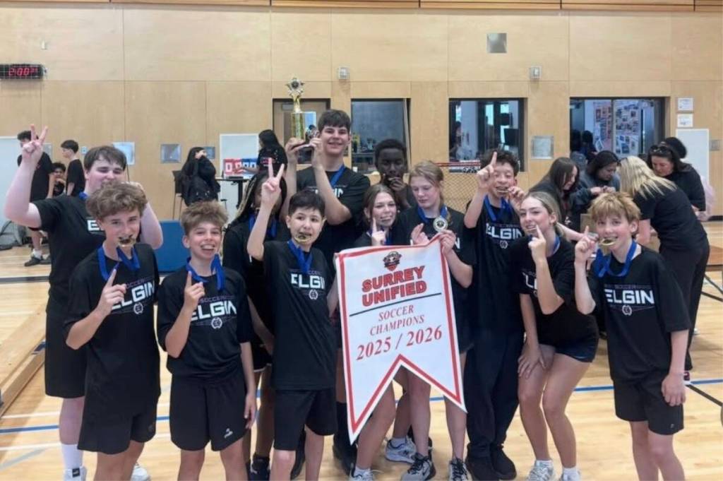 Elgin Park Secondary&rsquo;s unified soccer team went undefeated during regular season and were the overtime winners in the championship final, in a stellar year for the South Surrey school&rsquo;s student athletes. (orcaathletics/Instargram)