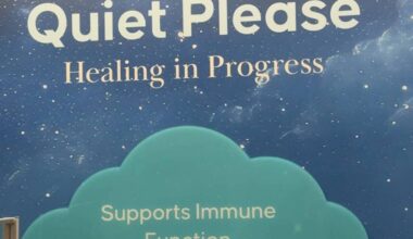 A mural installed along a hallway in Peace Arch Hospital&rsquo;s emergency department as part of a sleep-hygiene initiative encourages visitors, patients and staff to keep noise levels low. (Contributed to Peace Arch News)