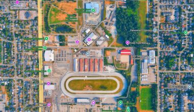 The Cloverdale Business Improvement Association has launched a new survey, in conjunction with the Cloverdale Community Association, to find out what people want the Cloverdale Fairgrounds to look like in the future. (Image via Google Maps)