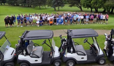 Group photo at Fraser Paramedic Society&rsquo;s inaugural golf tournament June 15, 2026, at Guildford Golf & Country Club in Surrey. (Contributed to Surrey Now-Leader)
