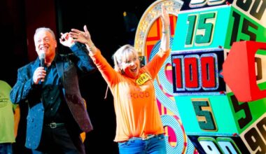 Show host Todd Newton with an excited contestant during &ldquo;The Price is Right LIVE&rdquo; game show, coming to B.C. theatres in September and October 2026. (Contributed/file photo)