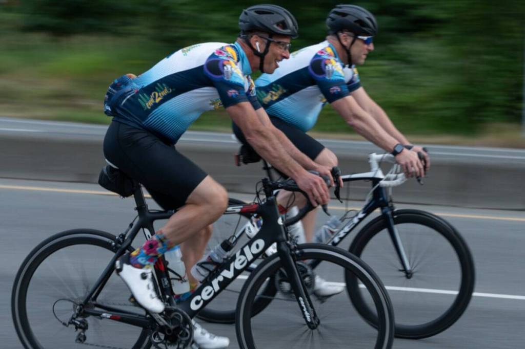 End2End riders cycle 1,000 kilometres to raise funds for the Island Kids Cancer Association. (Photo courtesy of End2End)