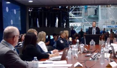 Surrey Police Board faces the music from Surrey Police Union president Ryan Buhrig on Wednesday. (Screen shot)