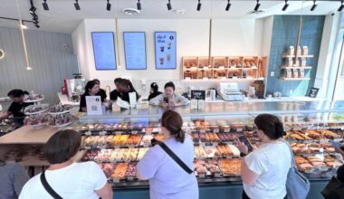 Inside the new Breka Bakery & Cafe at King George Hub in Surrey on opening day, Thursday, June 18, 2026. (Tom Zillich/Surrey Now-Leader)