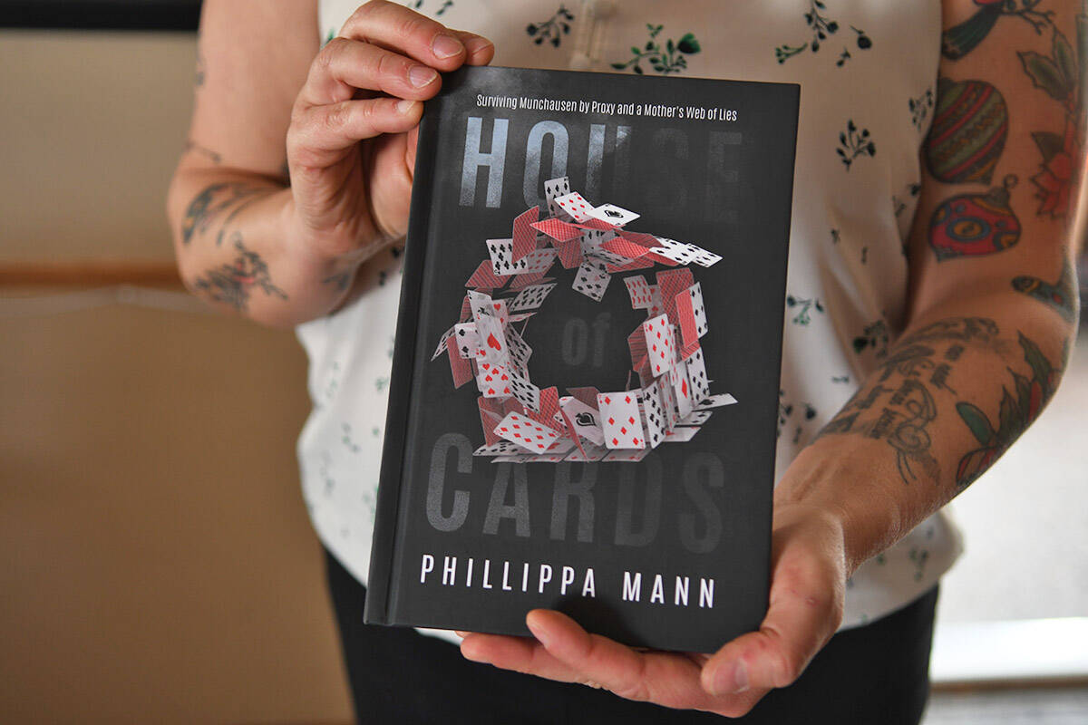 Chilliwack author Phillippa Mann recently released her memoir ‘House of Cards’. (Jenna Hauck/ Chilliwack Progress)