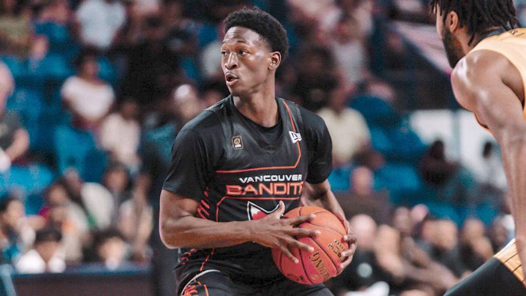 After leading by just four at halftime, Vancouver Bandits erupted for 61 second-half points on the way to a 102-81 rout of the Brampton Honey Badgers Saturday night at the Langley Events Centre. (Special to Langley Advance Times)