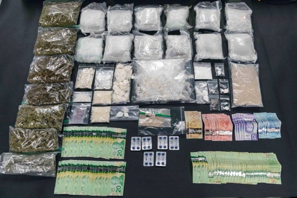 Drugs seized during Surrey Police Service &ldquo;Project Phantom.&rdquo; (SPS photo)