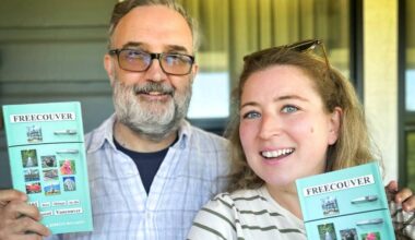 Co-authors John Lee and Rebecca Bollwitt with copies of their new book, &ldquo;Freecouver: 101 Free Things to Do In & Around Vancouver,&rdquo; published by Tidewater Press and distributed by Simon & Schuster in June 2026. (Contributed to Surrey Now-Leader)