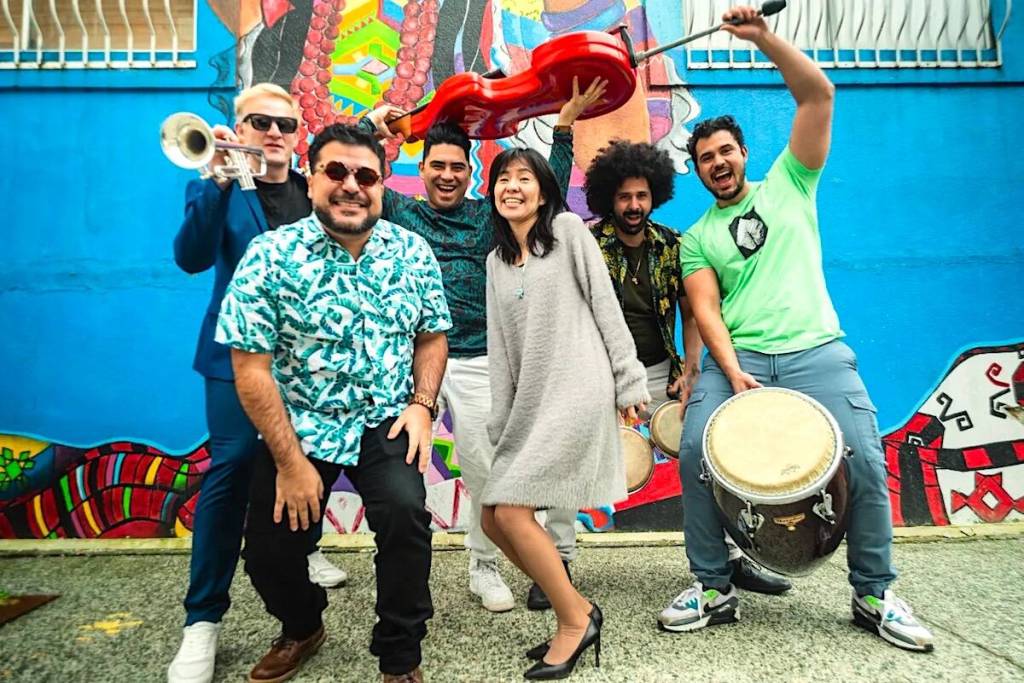 Hard-hitting tropical beats are played by Mazacote, featured Aug. 26 during Surrey&rsquo;s 2026 Sounds of Summer concert series. (Contributed/mazacoteband.com photo)