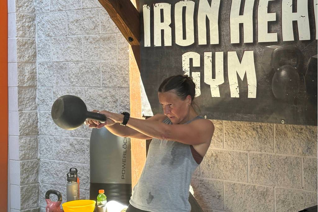 Tammy Kovaluk focused on breaking the world record. (Noah Peckham/Morning Star)