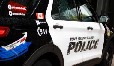 On Aug. 10, 2025, Metro Vancouver Transit Police (MVTP) pulled over a vehicle in Surrey and found two loaded handguns inside it. (Anna Burns/ Surrey Now-Leader file)