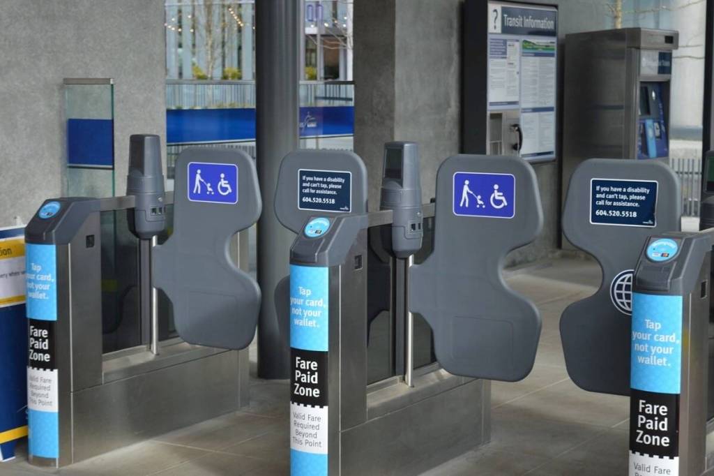 SkyTrain gate at Surrey Central Station. (Tom Zytaruk/Surrey Now-Leader)