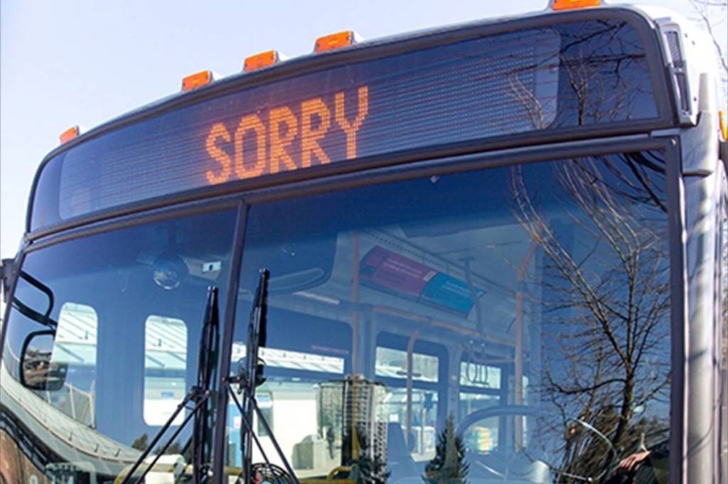 Every weekday Metro Vancouver bus riders collectively lose more than 44,000 hours to traffic congestion. (Surrey Now-Leader file photo)