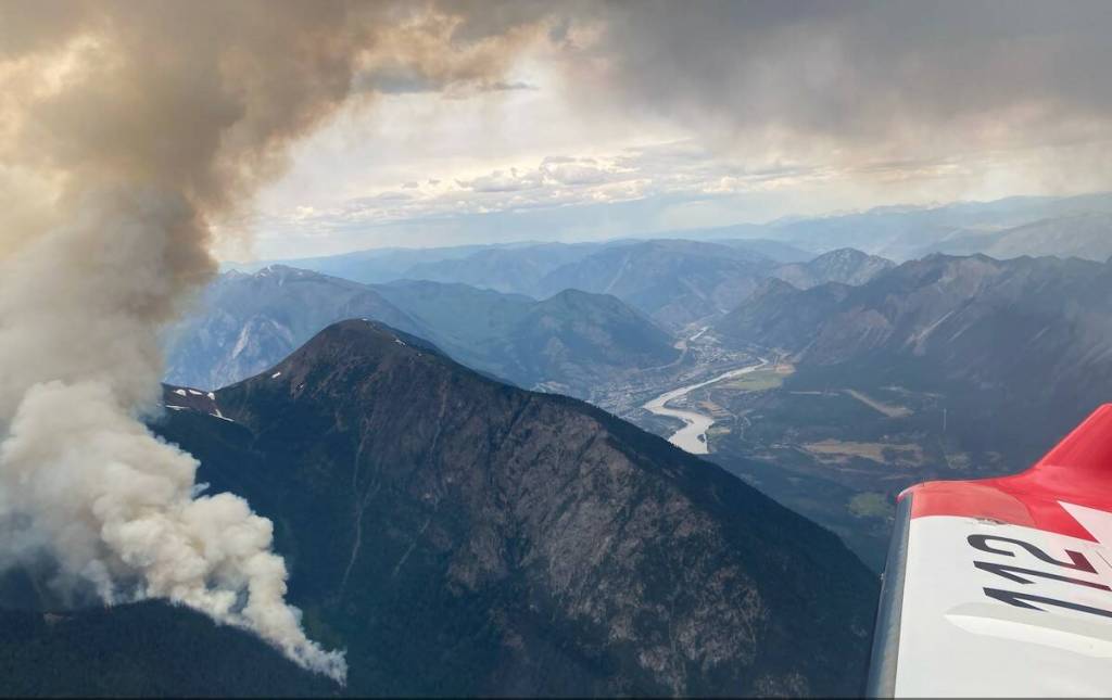 A wildfire was discovered south of Lillooet on June 24, 2026, and was reported by the BC Wildfire Service as 50 hectares in size at 3:35 p.m. (BC Wildfire Service)