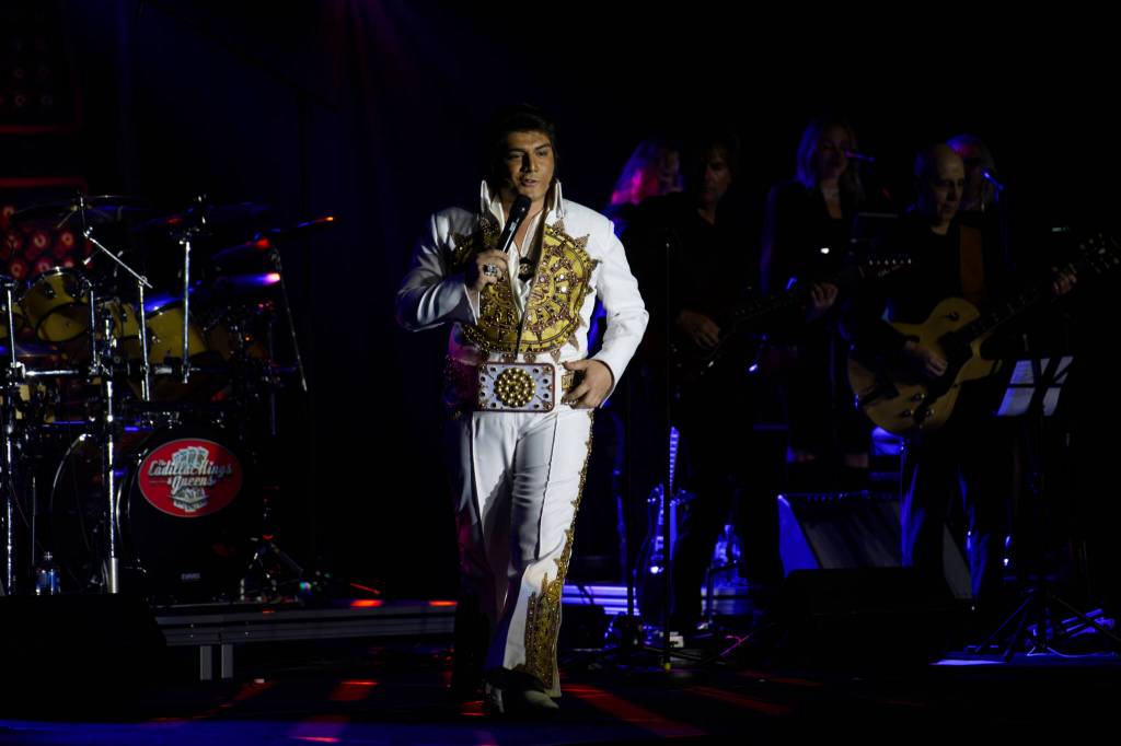 Angel Saucedo took the champion&rsquo;s spot in the pro division at the Penticton Elvis Festival&rsquo;s finals on June 28, qualifying him for a spot in the Ultimate Elvis Competition held in Memphis, TN in August. (Brennan Phillips - Western News)