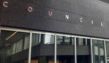 Outside Surrey council chambers, inside City Hall. (Tom Zytaruk/Surrey Now-leader file)