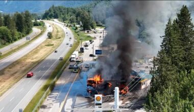 The Jeon family is raising funds to help rebuild Bridal Falls Centre following the gas station fire last year. (File)