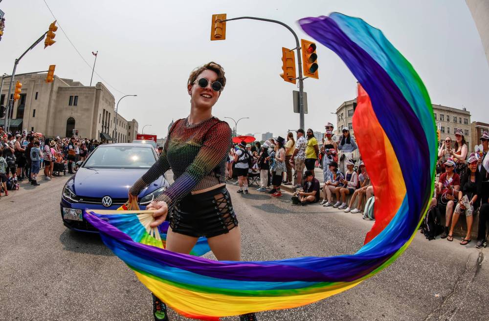 John Woods / Free Press files
The Pride Parade takes place on Sunday in downtown Winnipeg.
