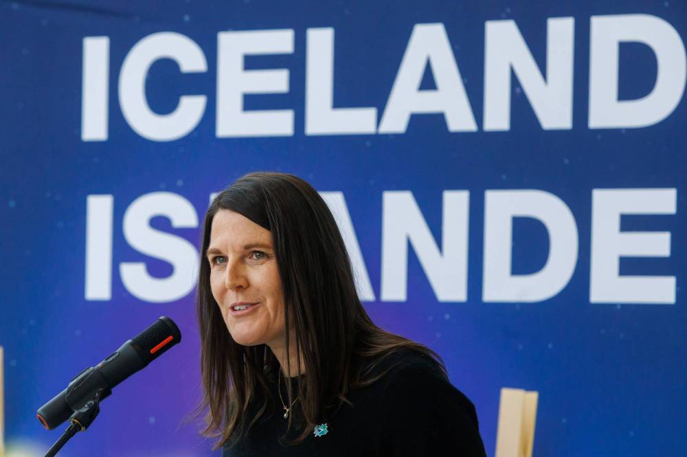 MIKE DEAL / FREE PRESS FILES
April Crane, WestJet’s vice-president of Communications and Engagement, was part of the team on hand in Winnipeg last fall to announce the new direct route to Iceland. The flights are expected to run once a week starting June 27.