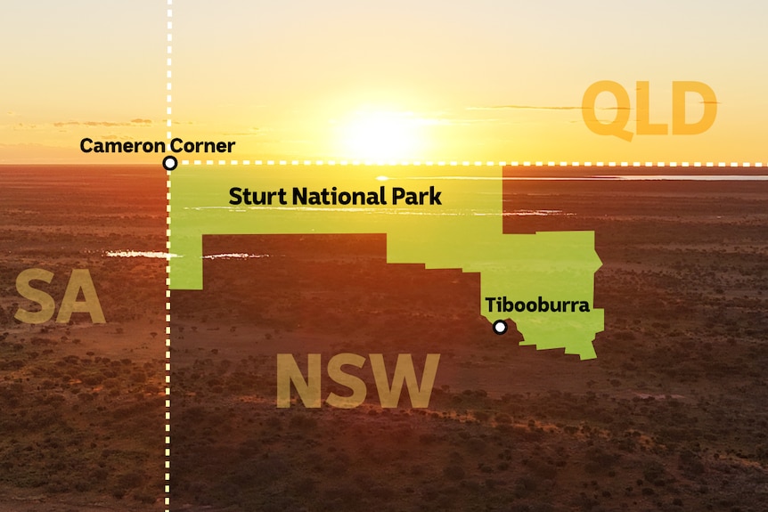 A map of Sturt National Park.