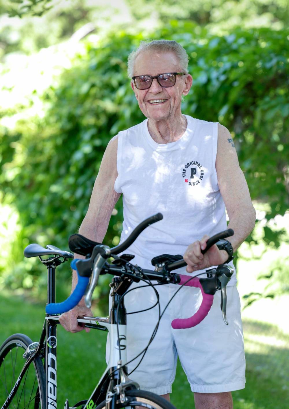 RUTH BONNEVILLE / FREE PRESS
After concluding he was out of shape in his 30s, Ray Elliott has dedicated the last six decades to physical fitness, which has included competing in marathons and triathlons.