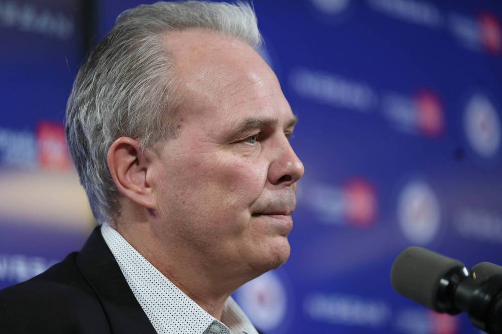 Ruth Bonneville / FREE PRESS FILES
Winnipeg Jets general manager Kevin Cheveldayoff has expressed no concern over what was said during his franchise goaltender’s exit interview back in mid-April.