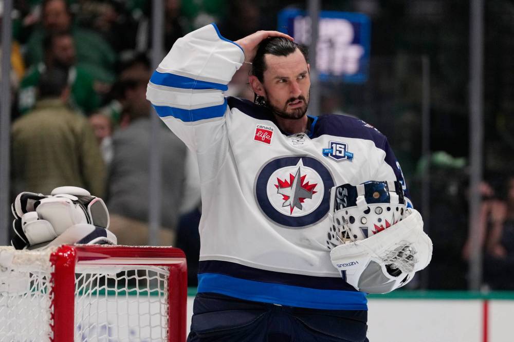 Tony Gutierrez / THE ASSOCIATED PRESS FILES
Rumours have been swirling that Winnipeg Jets franchise goaltender Connor Hellebuyck has not only asked to be traded but has supplied his preferred destinations to the Jets general manager.
