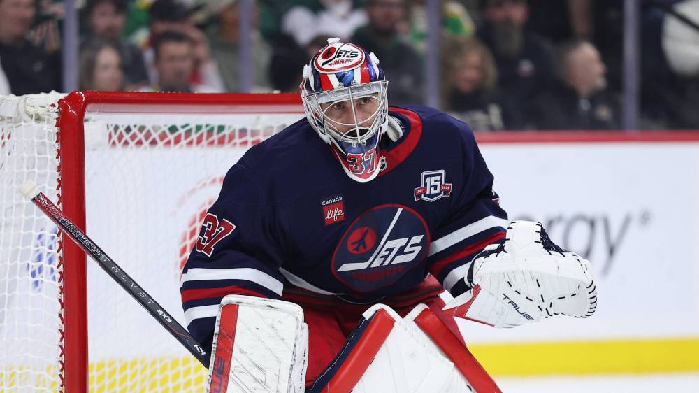 Matt Krohn / THE ASSOCIATED PRESS FILES
Winnipeg Jets goaltender Connor Hellebuyck still holds a great deal of control in the negotiating process and has a full no-movement clause, but if there’s an appetite to move on to another market, it makes sense that the three-time Vezina and 2025 Hart Trophy winner might be a bit more open minded to a move.