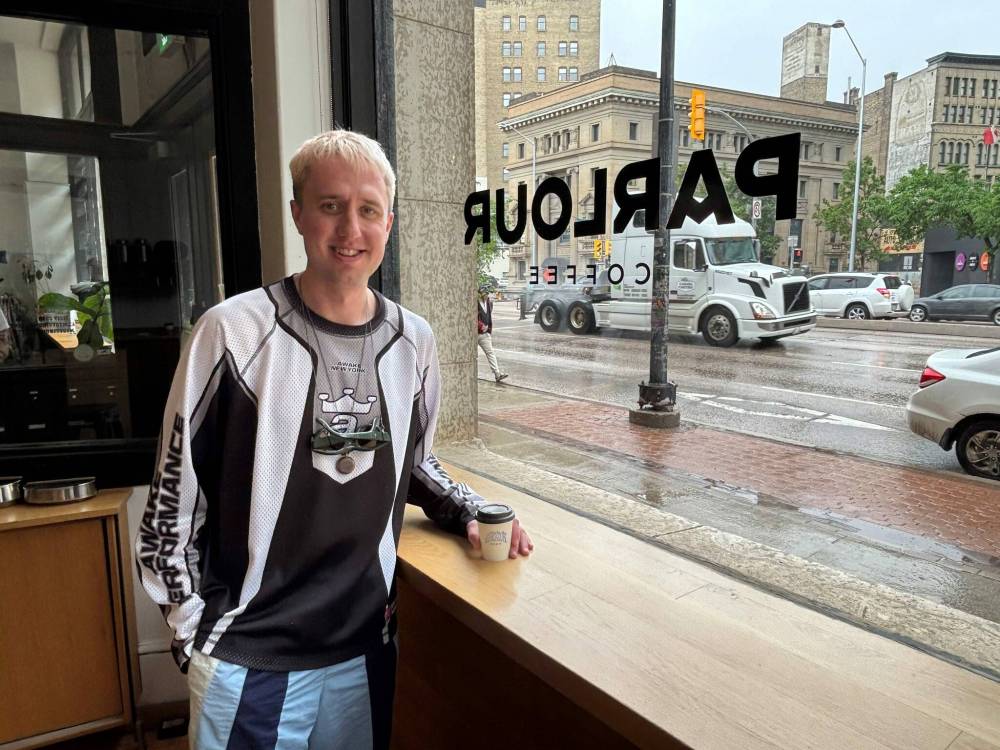 AARON EPP / FREE PRESS
Connor Vogt, owner of Parlour Coffee, will close the long-running 468 Main St., location on Friday. Vogt will open a new coffee shop called Passage at 474 Main St., next month.