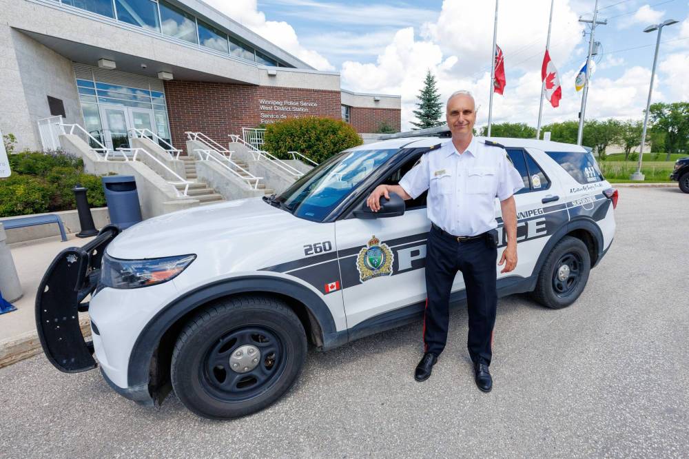 MIKE DEAL / FREE PRESS
Winnipeg Police Service Insp. Max Waddell, west district commander, says the district was the ‘obvious choice’ for an additional cruiser.